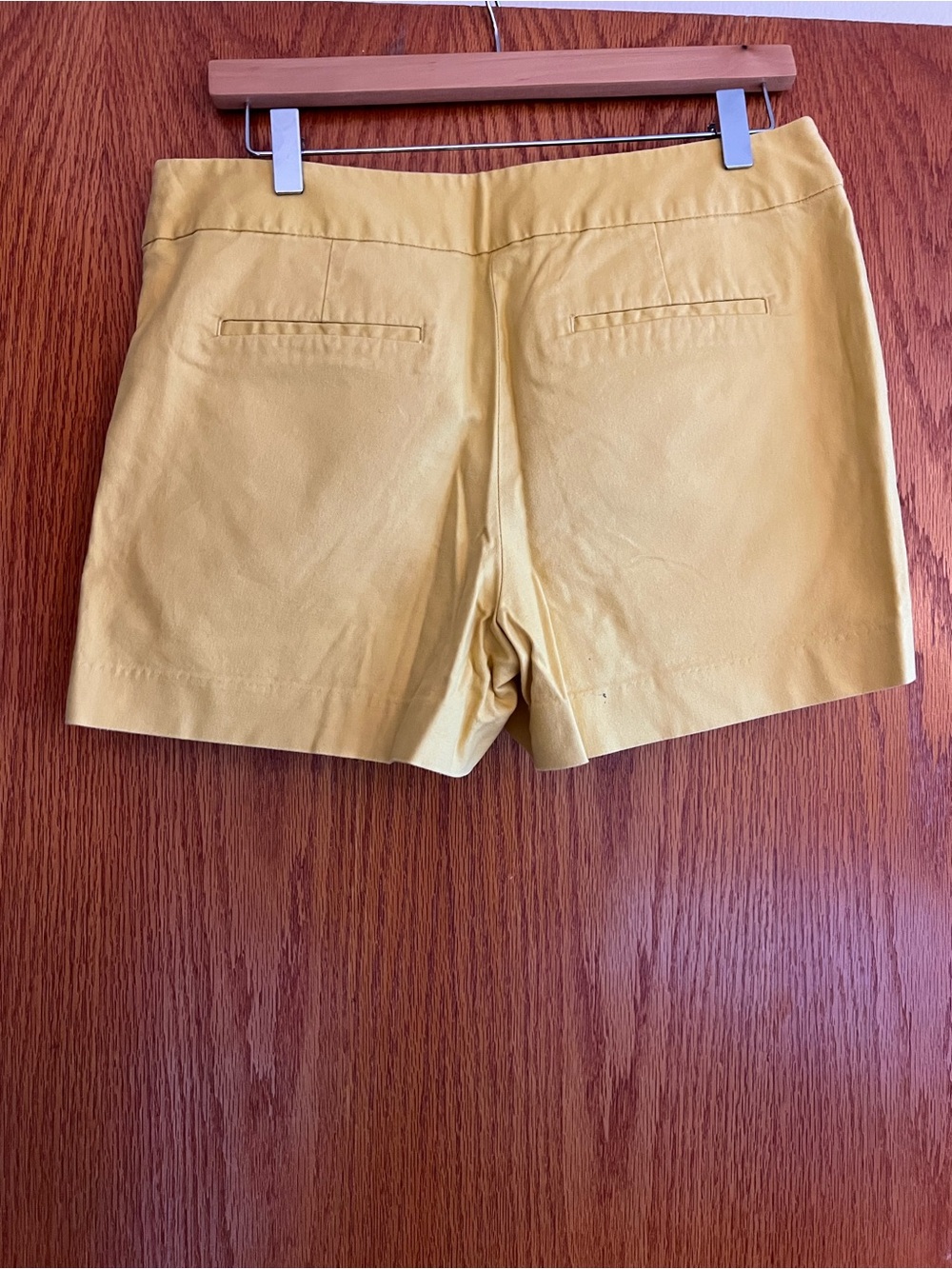 Banana Republic Mustard High-Waist Tailored Shorts